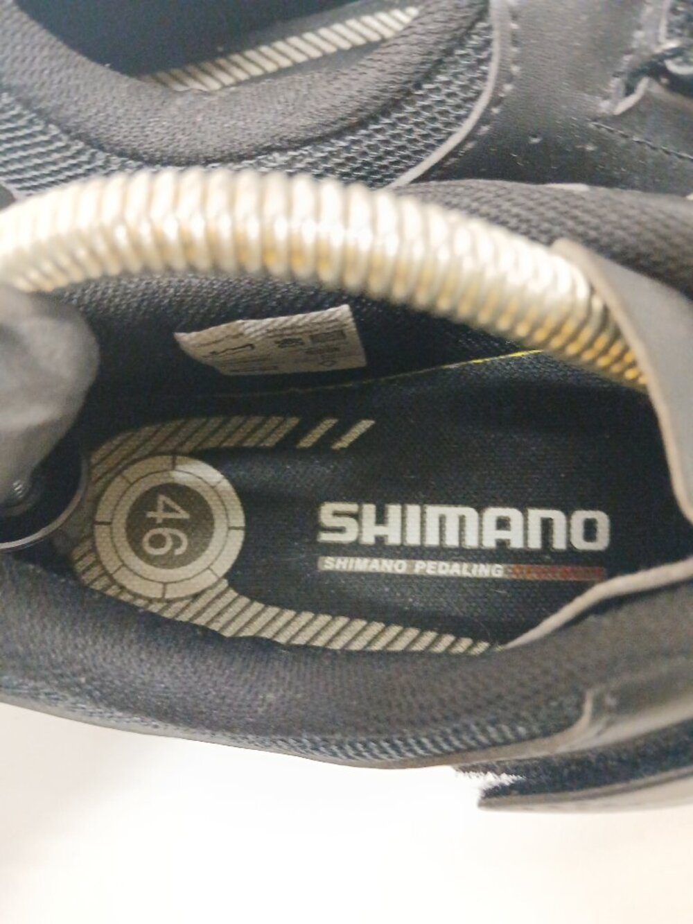 Shimano SH-RP1 Road Cycling Shoes Black EU 46 (US 11.2) SPD-SL Cleats - Picture 7 of 15